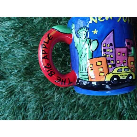 New York The Big Apple Statue of Liberty Taxi Ceramic Coffee Mug Collectible Cup - Picture 4 of 12